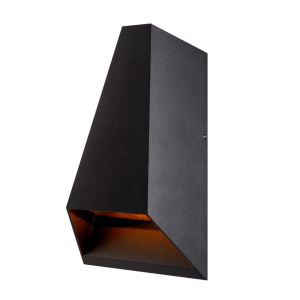 Aplique LED IP65 Alumínio Preto 2x3W 2700K