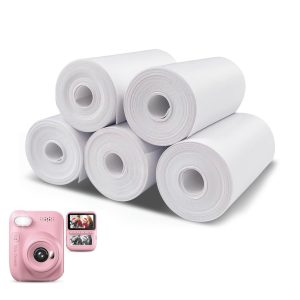 5 rolos de papel térmico 57 mm x 25 mm x 7 m para câmara infantil SK02