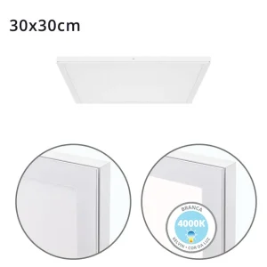 Painel de superfície VOLTAIRE 30×30 24W LED 1920lm 4000K Branco