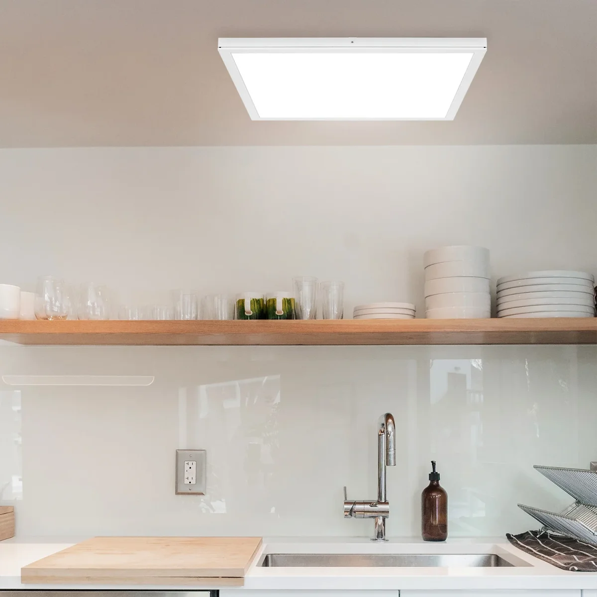 Painel de superfície VOLTAIRE 30×30 24W LED 1920lm 6400K Níquel - Image 4