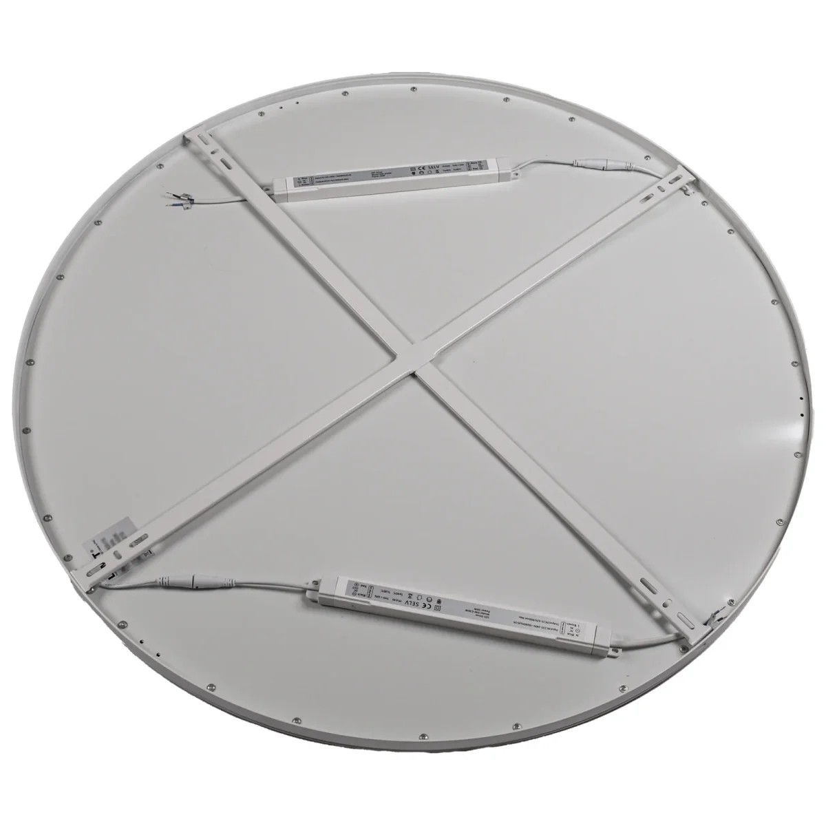 Painel de superficie ERASMUS redondo 72W LED 6120lm 4000K Alt.2,4xD.80cm Branco - Image 5
