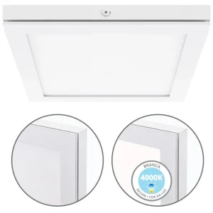 Painel de superfície TOLSTOI 22,5×22,5 18W LED 1080lm 4000K Branco