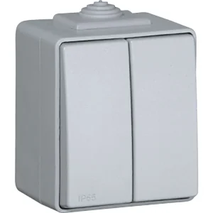 Comutador de Lustre ESTANQUE48 IP65 Cinzento