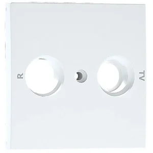Centro LOGUS90 para Tomada Multimarcas R – TV de 2 Saídas Branco