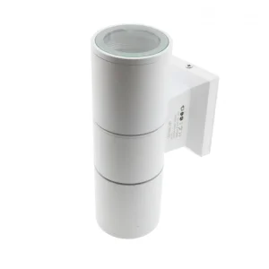 Aplique TUBE 2xGU10 IP54 alumínio Branco