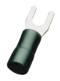 Terminal Forquilha Isolado 2.5mm² 4.3mm – 10un. ou 50un.
