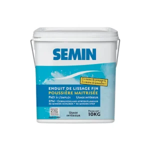 Massa Alisamento Fina SEMIN Pó Controlado EPM SEMIN 10kg